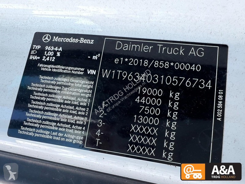 Cabeza tractora Mercedes ACTROS 1845