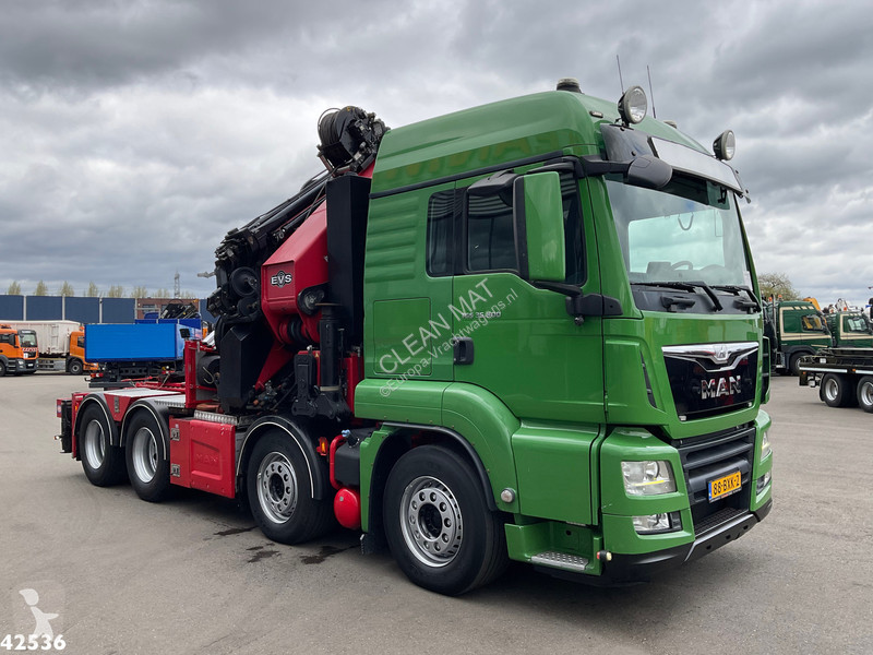 Traktor MAN 35.500 8x4 HMF 95 Tonmeter...