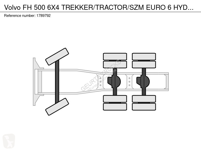 Tahač Volvo 500 6X4 TREKKER/TRACTOR/SZM EURO 6...