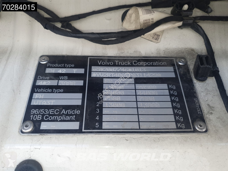 Tahač Volvo 500 4X2 VEB+ 2xTanks I-ParkCool Euro 6