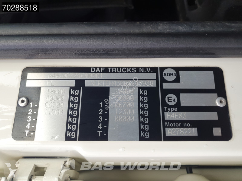 Tahač DAF 4X2 NL-Truck 2xTanks ACC Euro 6