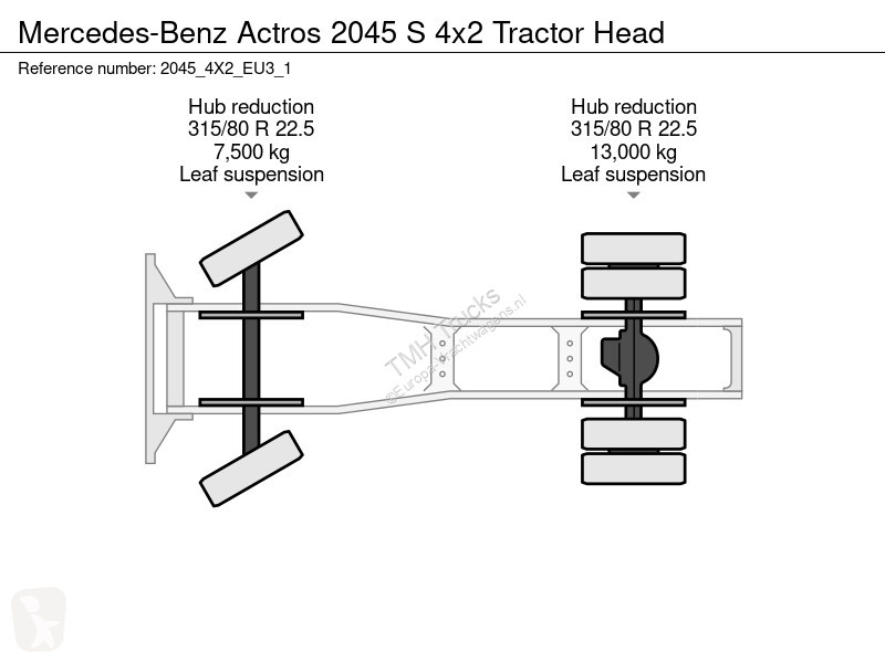 Tractor Mercedes 2045 S 4x2 Tractor Head