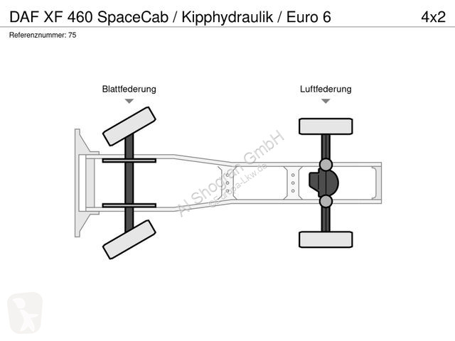 Traktor DAF SpaceCab / Kipphydraulik / Euro 6
