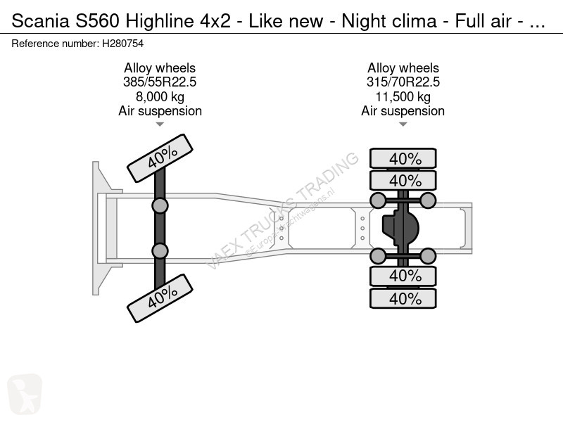 Traktor Scania S560 Highline 4x2 - ike new -...