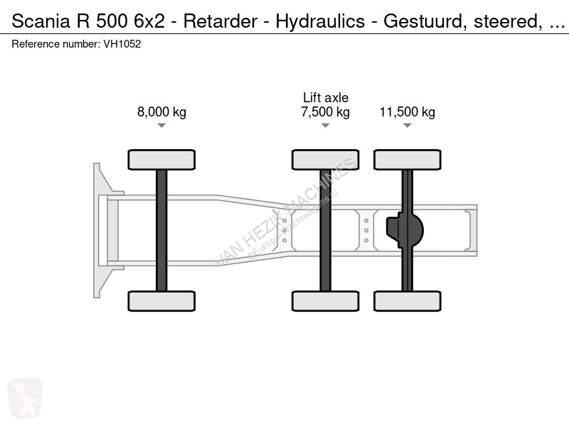 جرار Scania R 500 6x2 - Retarder - Hydraulics -...
