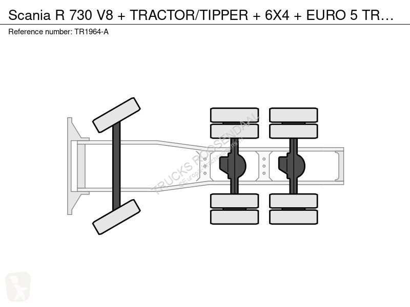 Cap tractor Scania R 730 V8 + TRACTOR/TIER +...