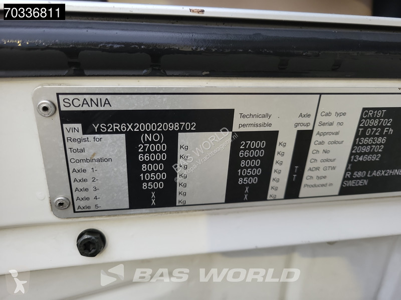 Scania R580 R 6X2 WB310! V8 Full-Air Retarder...