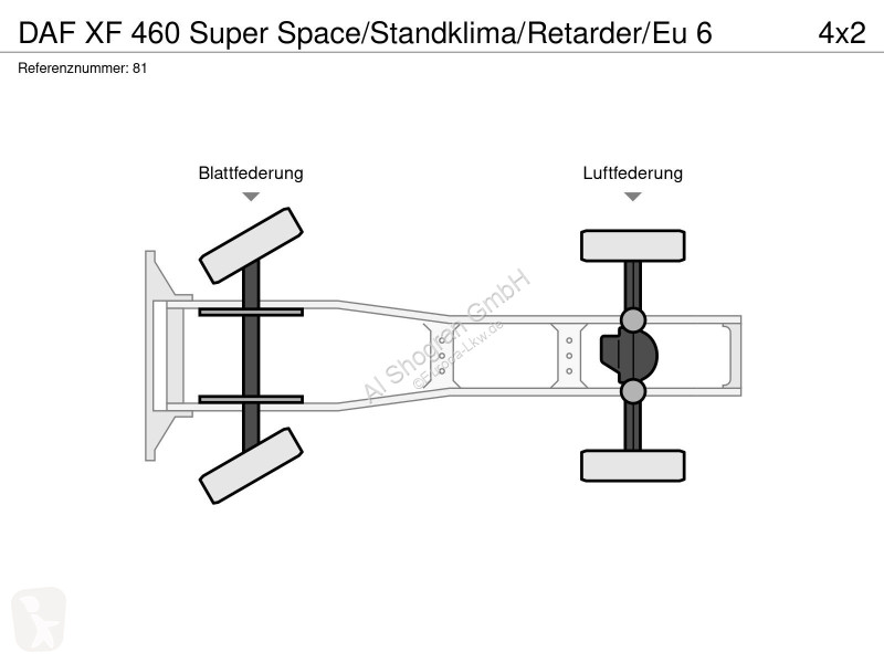 جرار DAF Super Space/Standklima/Retarder/Eu 6