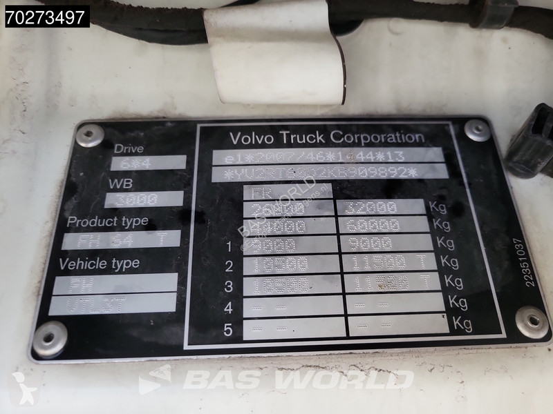 Tahač Volvo 540  6X4 Retarder VEB+ Hydraulik...