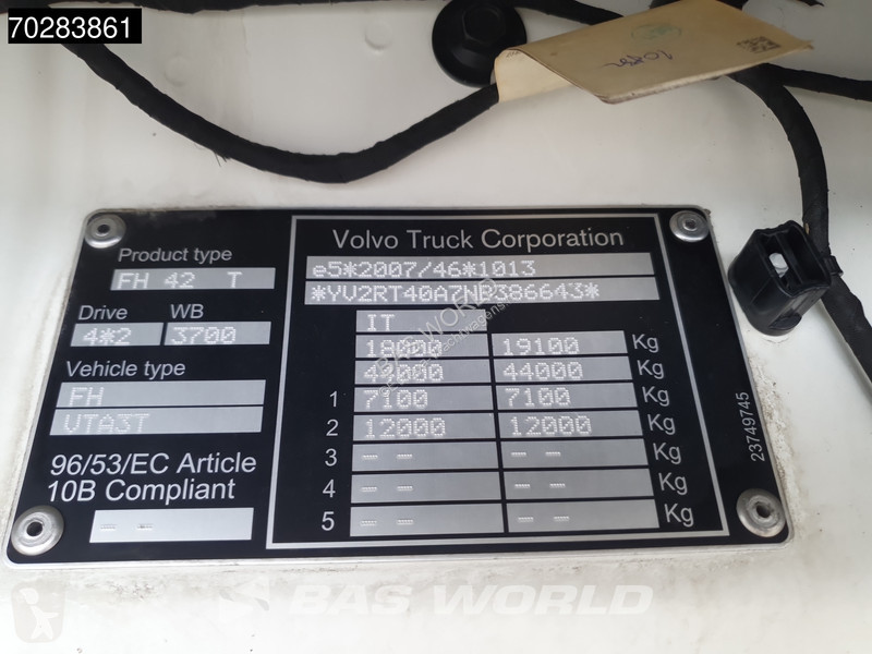 Traktor Volvo 500 4X2 VEB+ 2x Tanks Alcoa ACC...