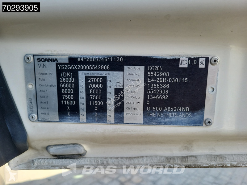 Tracteur Scania G500 G 6X2 Full-Air...
