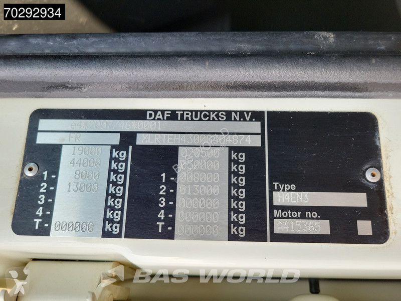 Tahač DAF 480 4X2 SC PTO Standairco ACC Euro 6