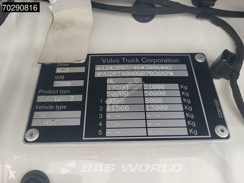 Tractor Volvo FH 500 4X2 -Truck VEB+ Hydraulik...