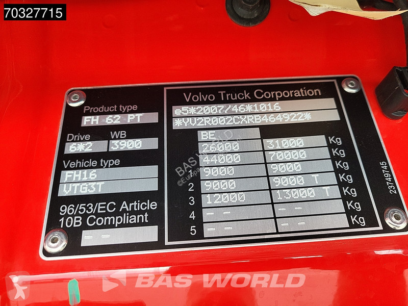جرار Volvo 650 6X2 Lift+Lenkachse I-ParkCool...