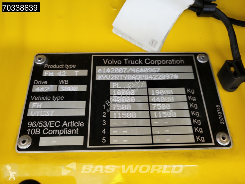 Volvo FH 460 4X2 Globe Mega 2x Tanks I-ParkCool...