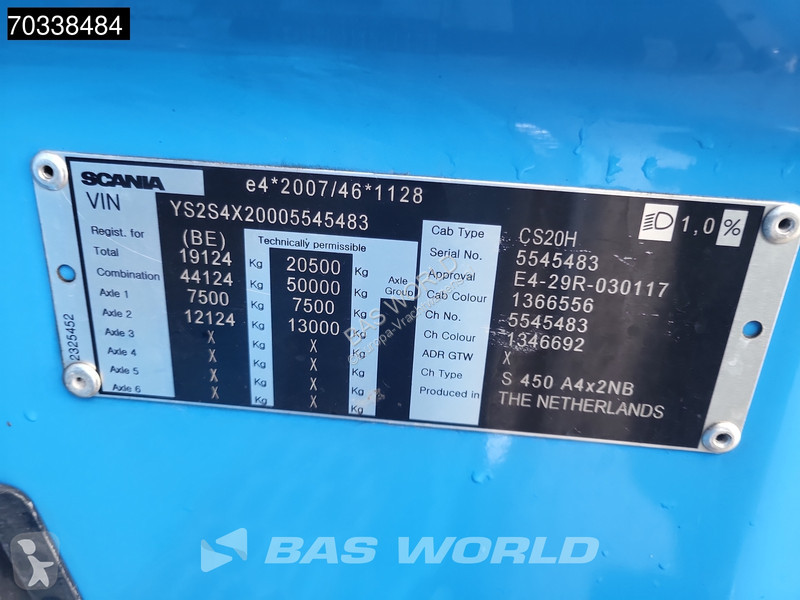 Scania S450 S 4X2 Full-Air Retarder 2xTanks...