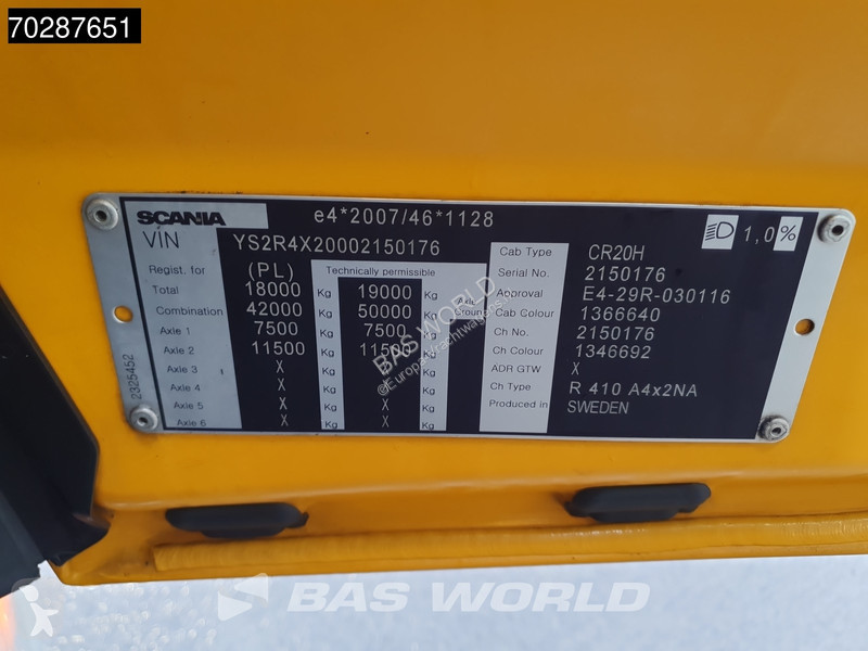 Traktor Scania 410  4X2 Hydrauliek Euro 6