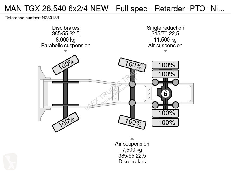Traktor MAN 26.540 6x2/4 NEW - Full spec -...