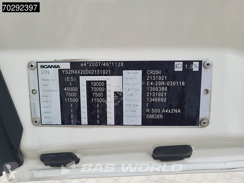 Traktor Scania R500 R 4X2 ENGINE PROBEM!...