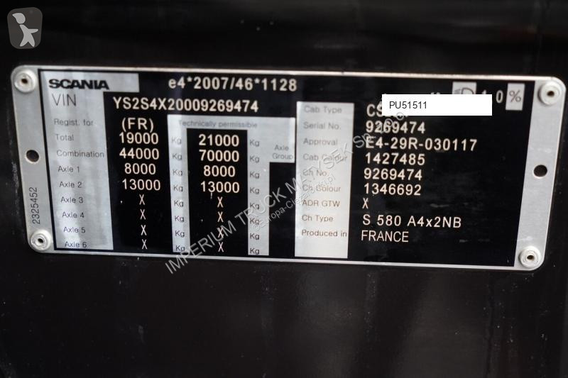 جرار Scania 580 / I-PARK COOL  / FULL AIRMATIC...