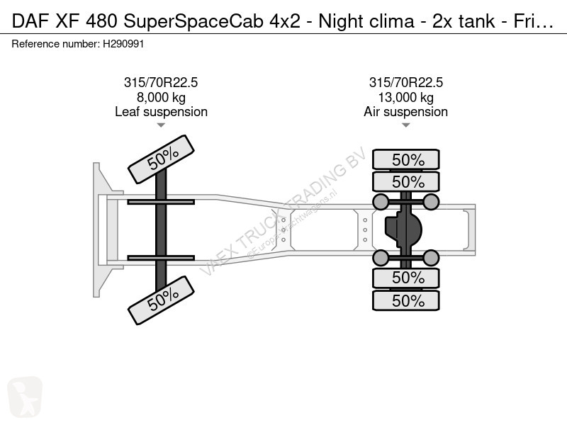 Tahač DAF 480 SuperSpaceCab 4x2 - Night clima -...