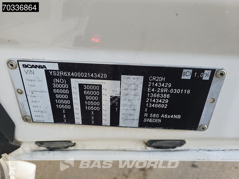 Scania R580 R 6X4 Retarder Hydraulik Full-Air...