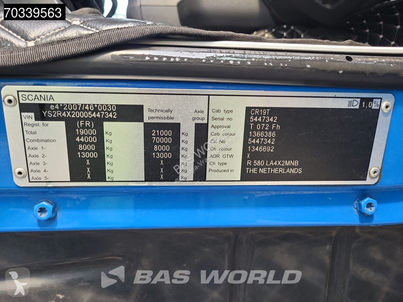Cabeza tractora Scania 580  4X2 V8 etarder 2x...