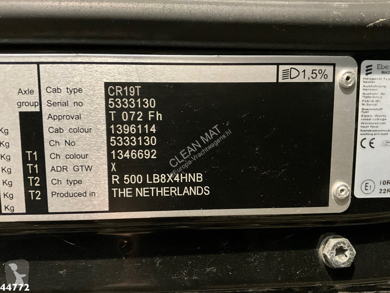 Tractor Scania R500 8x4 V8 Retarder alfinger 53...