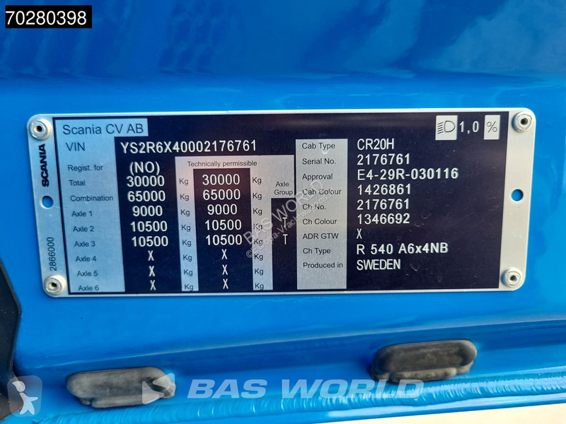 Traktor Scania R 540 R 6X4 Retarder Full-Air...
