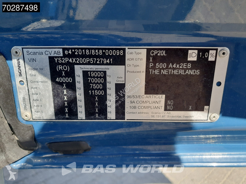 Tractor Scania 500  4X2 Car Transport Hydraulik...