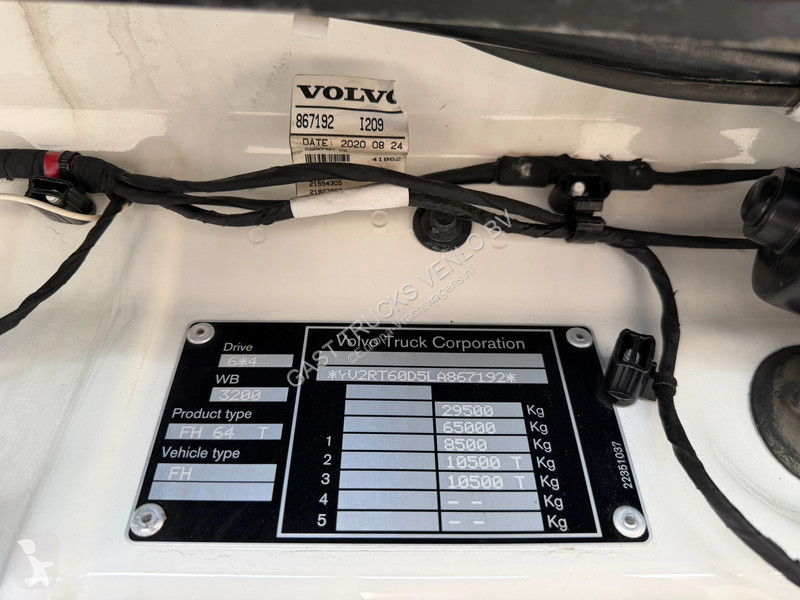Cabeza tractora Volvo 6x4 Euro 6 Retarder 2...