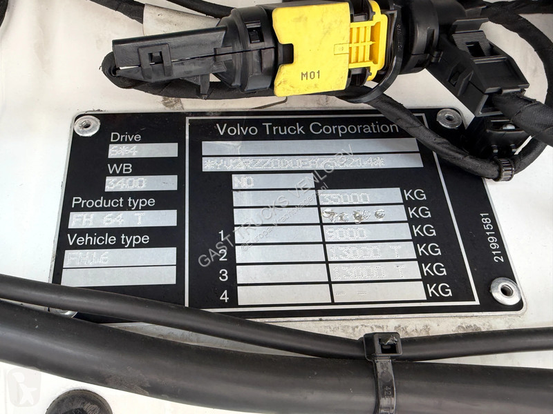 Cabeza tractora Volvo 16750 6X4 Euro 5 Retarder...