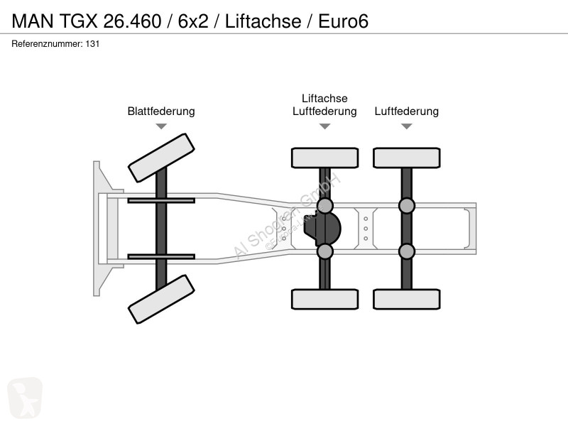 Trekker MAN 26.460 / 6x2 / Liftachse / Euro6