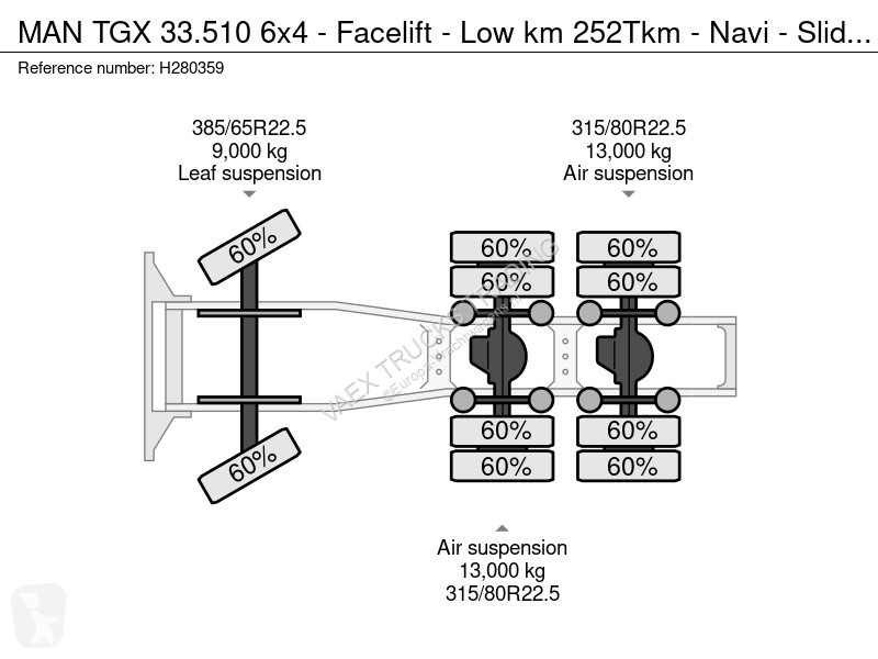 Traktor MAN 33.510 6x4 - Facelift - Low km...
