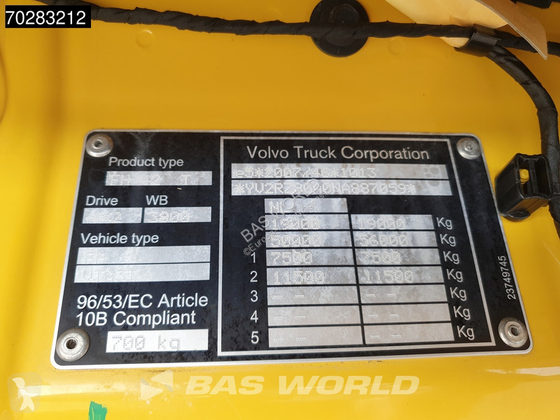 Traktor Volvo FH  4X2 NL-Truck LNG XL VEB+ 2x...