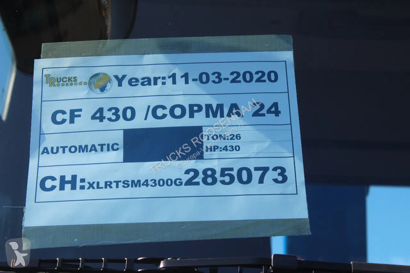Traktor DAF 430 + COPMA 24TON/M + REMOTE + 6X2...