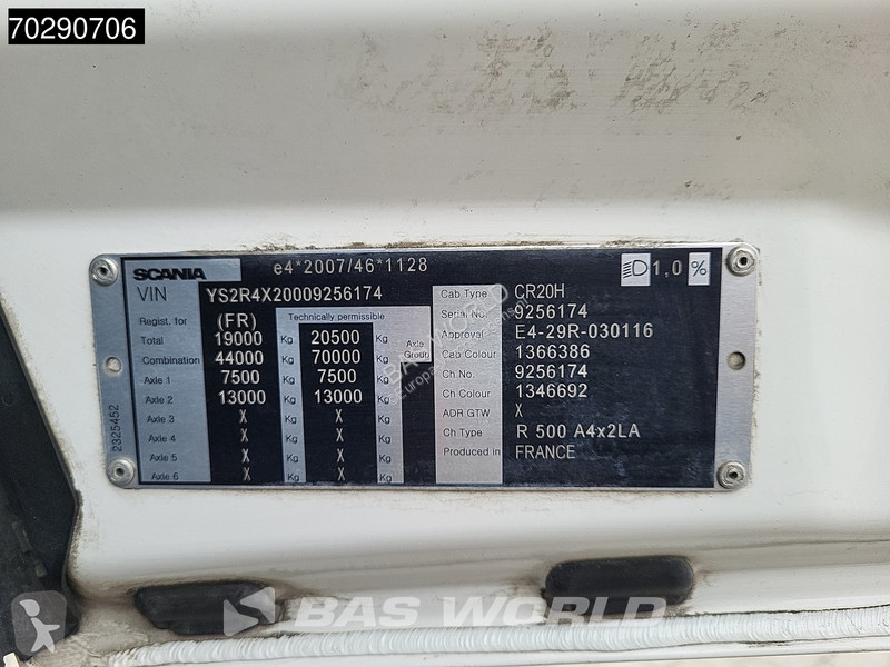 Tractor Scania R500 R 4X2 Retarder 2x Tanks ED...