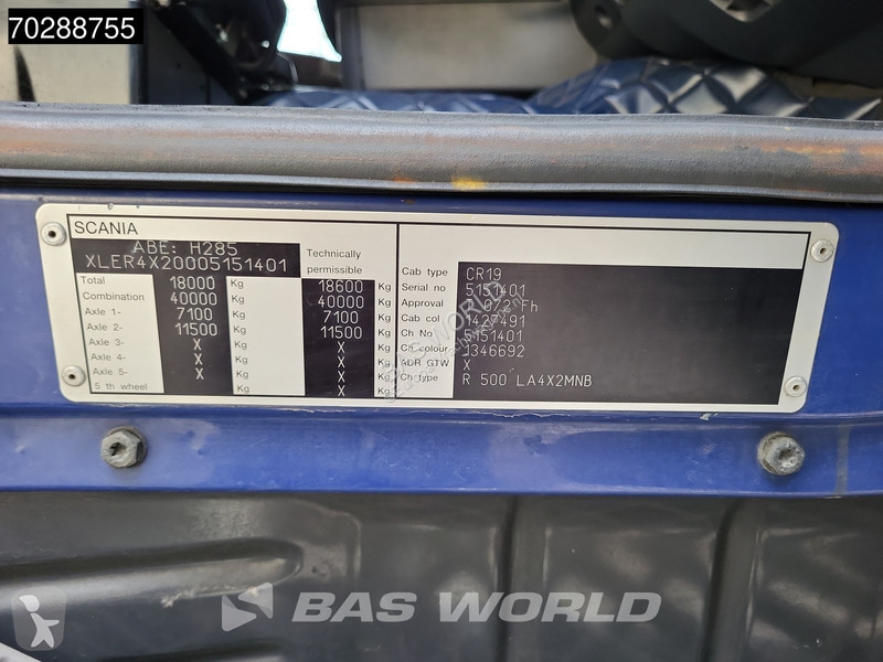 Tractor Scania R500 4X2 3-edals Retarder...