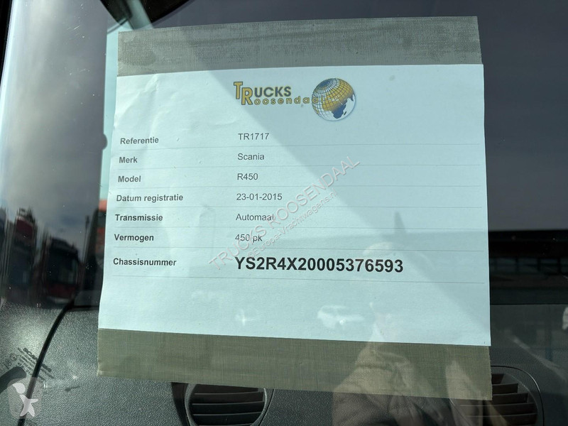 جرار Scania + EURO 6 + RETARDER + WEBASTO
