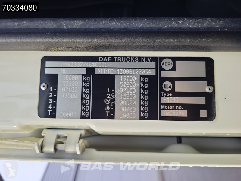 Tracteur DAF 4X2 NL-Truck Retarder 2x Tanks...