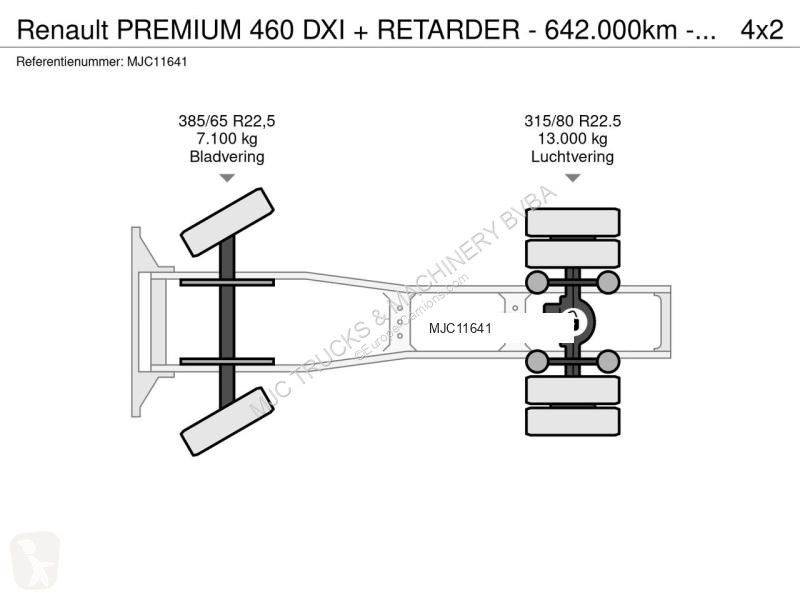 Traktor Renault PREMIUM 460 DXI + RETARDER -...