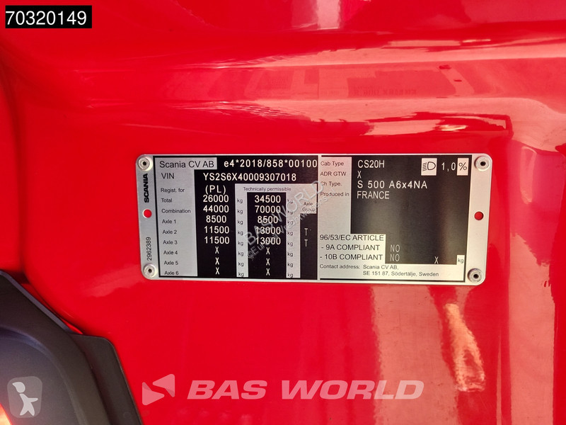 جرار Scania S500 6X4 Retarder 2xTanks iftachse...