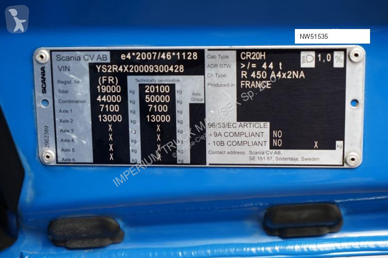 Tahač Scania R 450 / I-PARK COOL