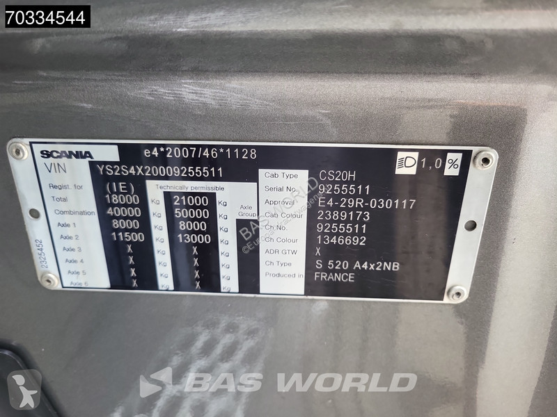Trekker Scania S520 S 4X2 V8 Retarder Full-Air...