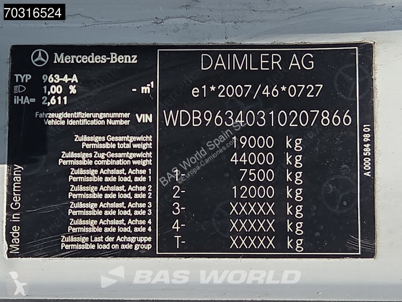Cabeza tractora Mercedes 1843 4X2 ClassicSpace...