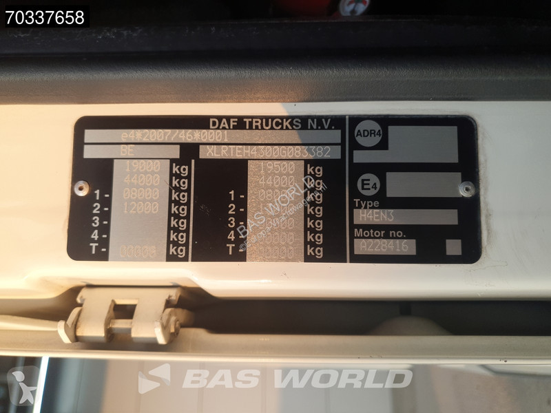 DAF 4X2 SC 2x Tanks ACC tractor unit