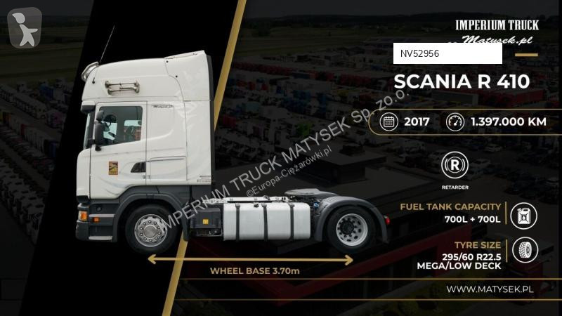 Tahač Scania R 410 / MEGA / RETARDER / TOPLINE...