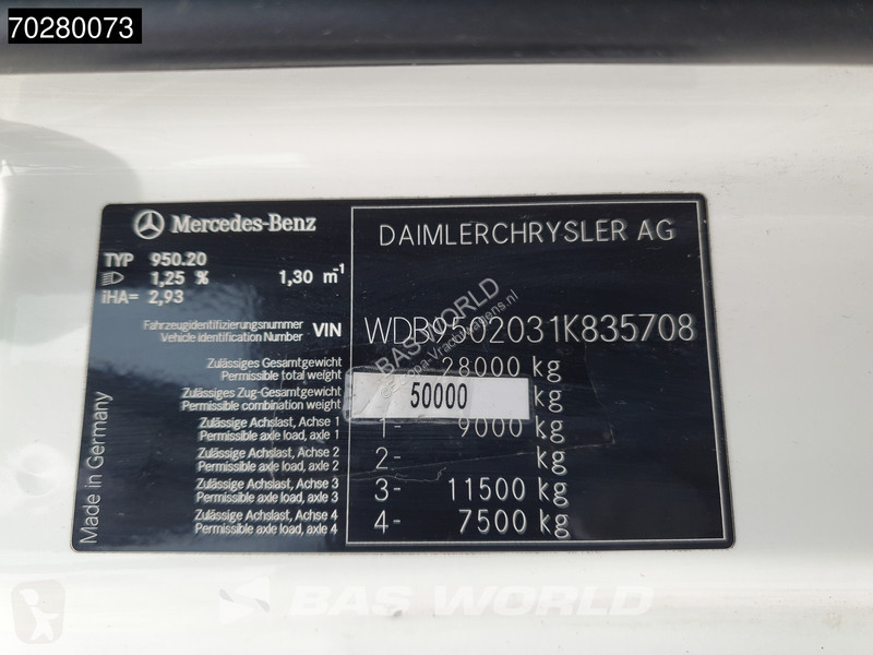 Tractor Mercedes 2543 6X2 NL-Truck Liftachse...