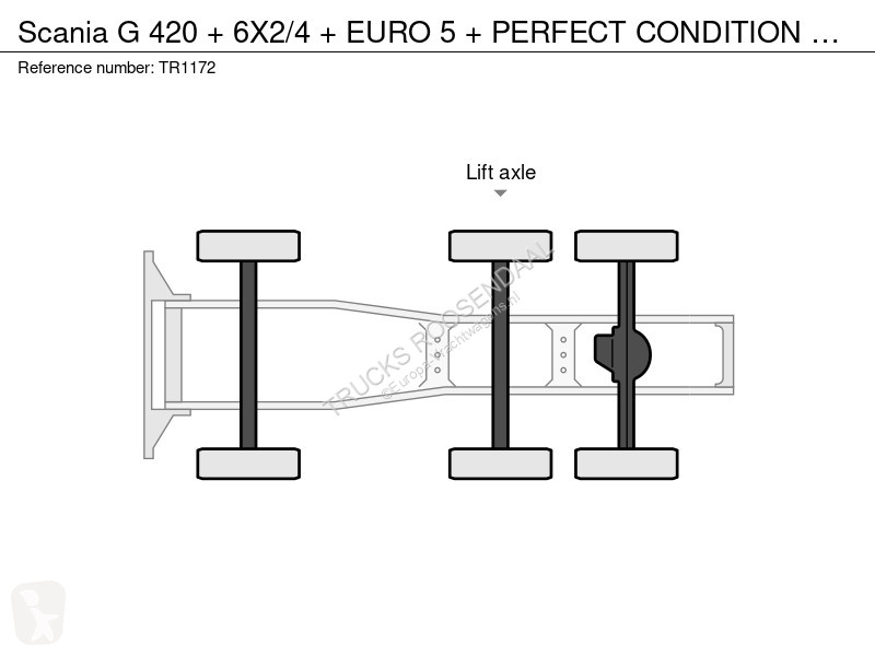 جرار Scania 420 + 6X2/4 + EURO 5 + PERFECT...
