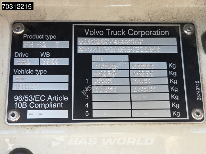 Tahač Volvo 460 4X2 Freno VEB+